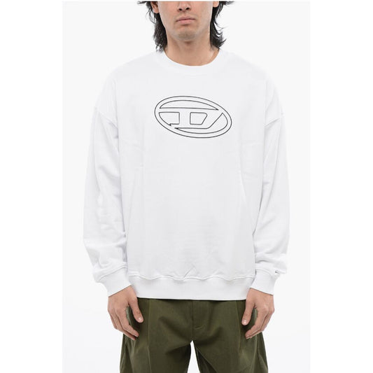 Diesel RED TAG Brushed Cotton S-MART-BIGOVAL Crew-neck Sweatshirt w