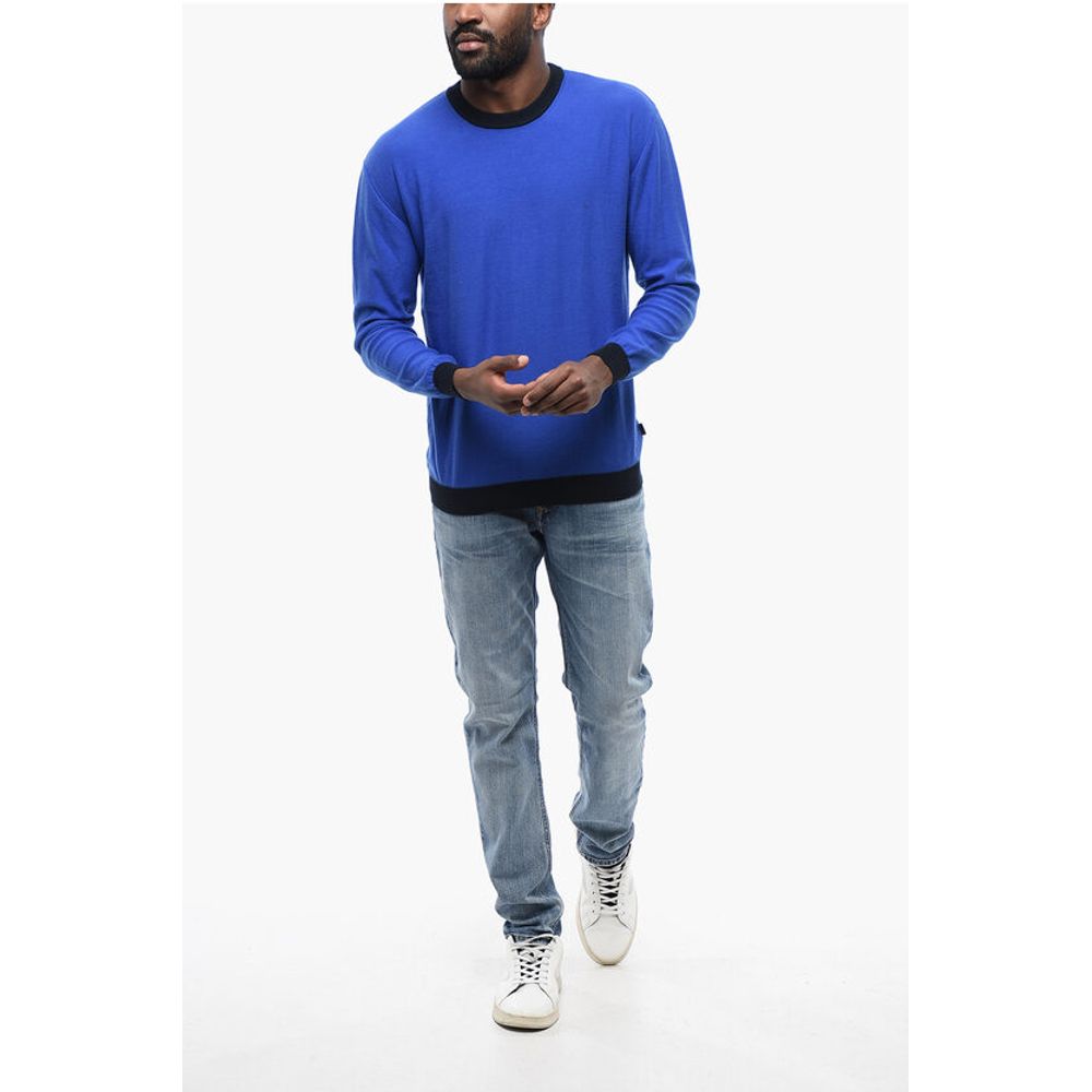 Woolrich Cotton COLOR BLOCK Crewneck Sweater