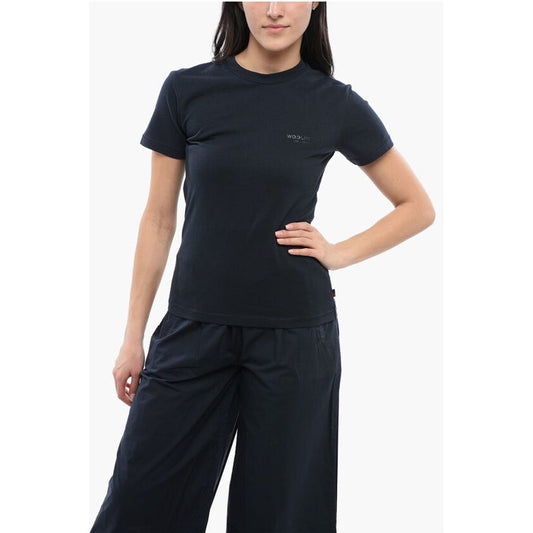 Woolrich Crew Neck Monochrome Cotton T-Shirt