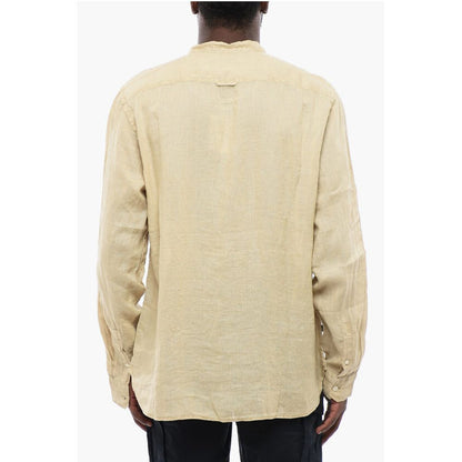 Woolrich Korean Neckline Linen Shirt