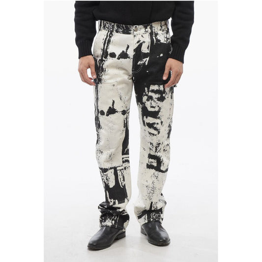 Alexander McQueen 5-Pocketed SKULL Printed Denim Pants