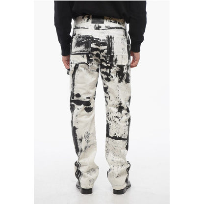 Alexander McQueen 5-Pocketed SKULL Printed Denim Pants