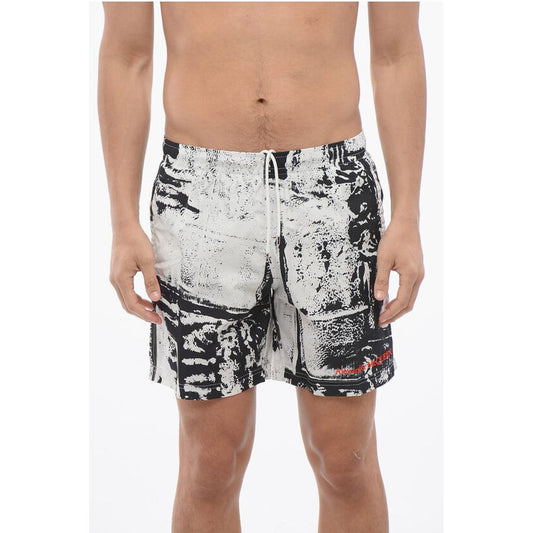 Alexander McQueen Drawstringed GRAFFITI Swimshorts