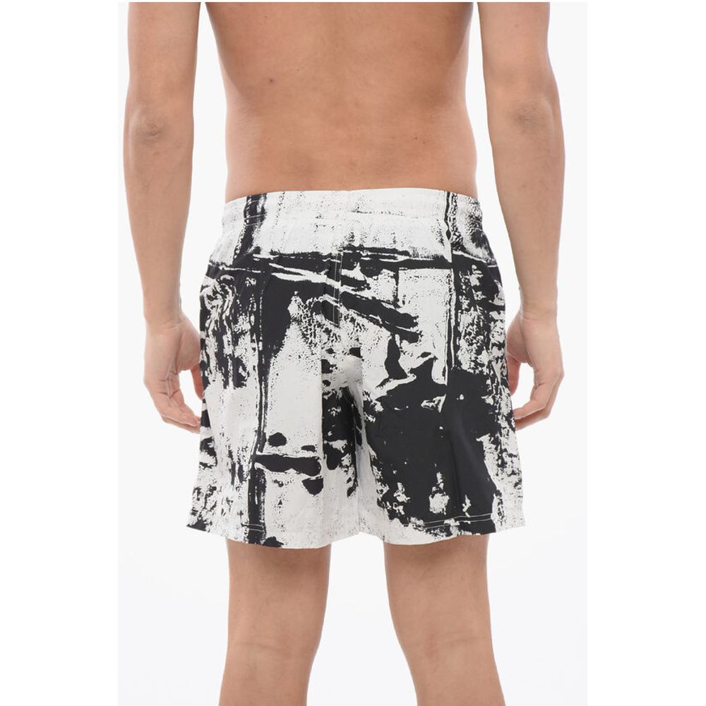 Alexander McQueen Drawstringed GRAFFITI Swimshorts