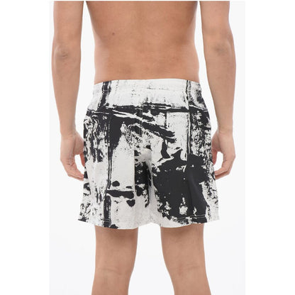 Alexander McQueen Drawstringed GRAFFITI Swimshorts