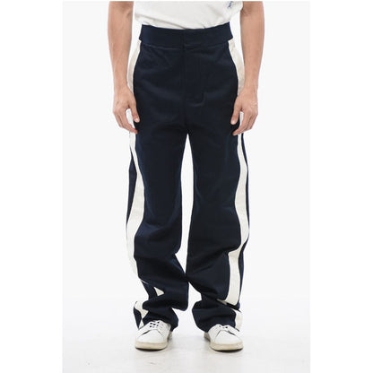 Alexander McQueen Straight Fit Chinos Pants with Side Contrasting Bands