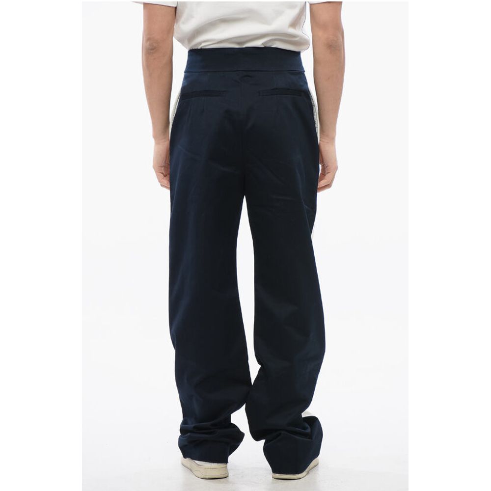 Alexander McQueen Straight Fit Chinos Pants with Side Contrasting Bands