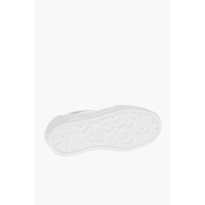 Alexander McQueen Leather Low-top Sneakers with Canvas Inserts