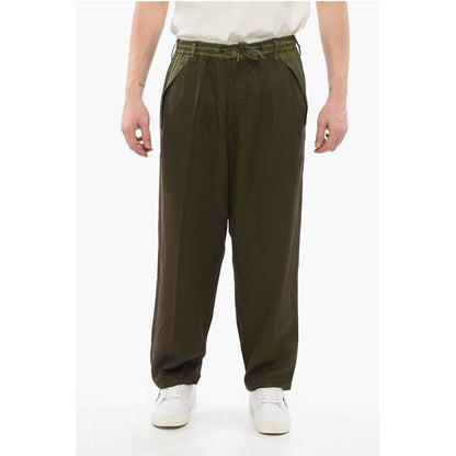 Armani EMPORIO Viscose Straight Fit Pants with Nylon Inserts