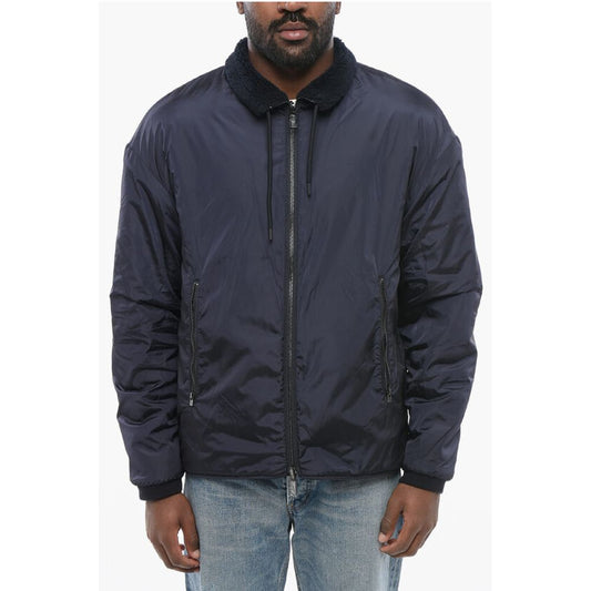Armani EMPORIO Reversible Windbreaker with Sherpa Lining