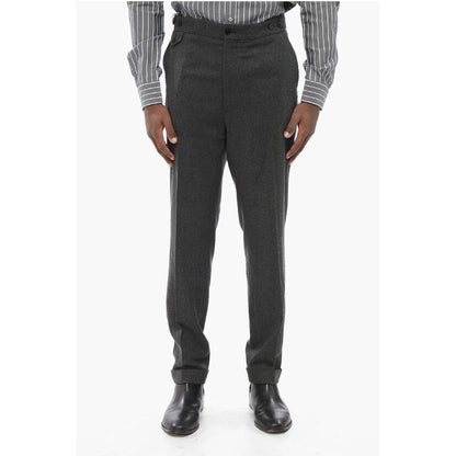 Dolce & Gabbana RE-EDITION Wool Blend Pants with Cuffs