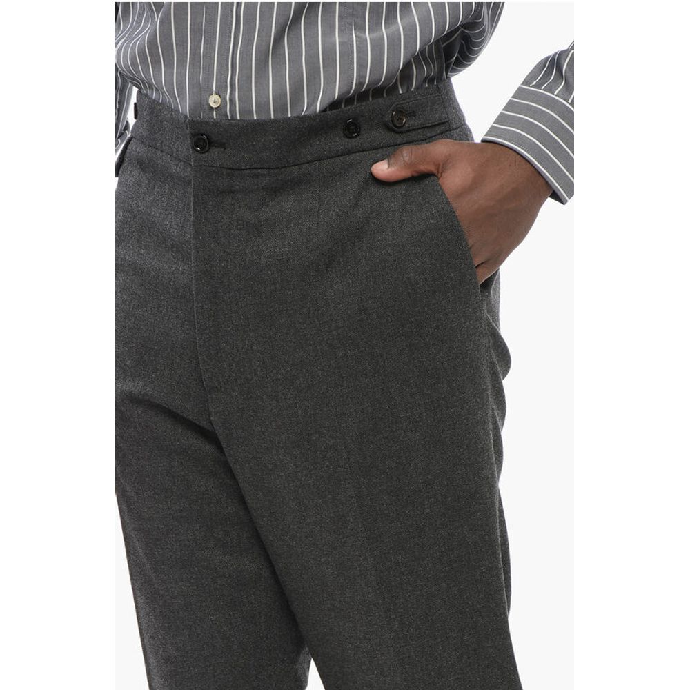 Dolce & Gabbana RE-EDITION Wool Blend Pants with Cuffs