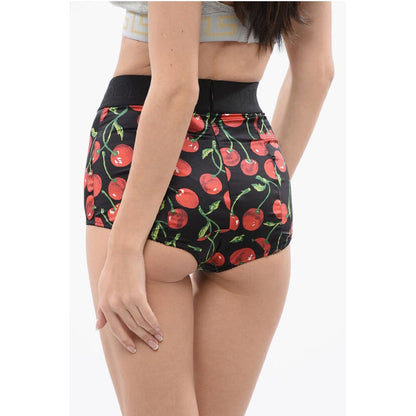 Dolce & Gabbana High-waisted Bikini Slip with Cherry Print