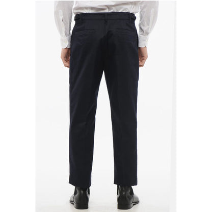 Versace Cotton Chinos Pants with Side Martingales