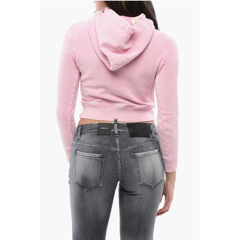 Dsquared² Cropped Fit FREE KISSES Hoodie
