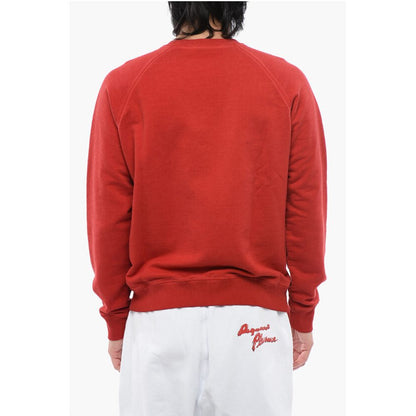 Dsquared² Cool Raglan Fit Brushed Cotton Crewneck Sweatshirt