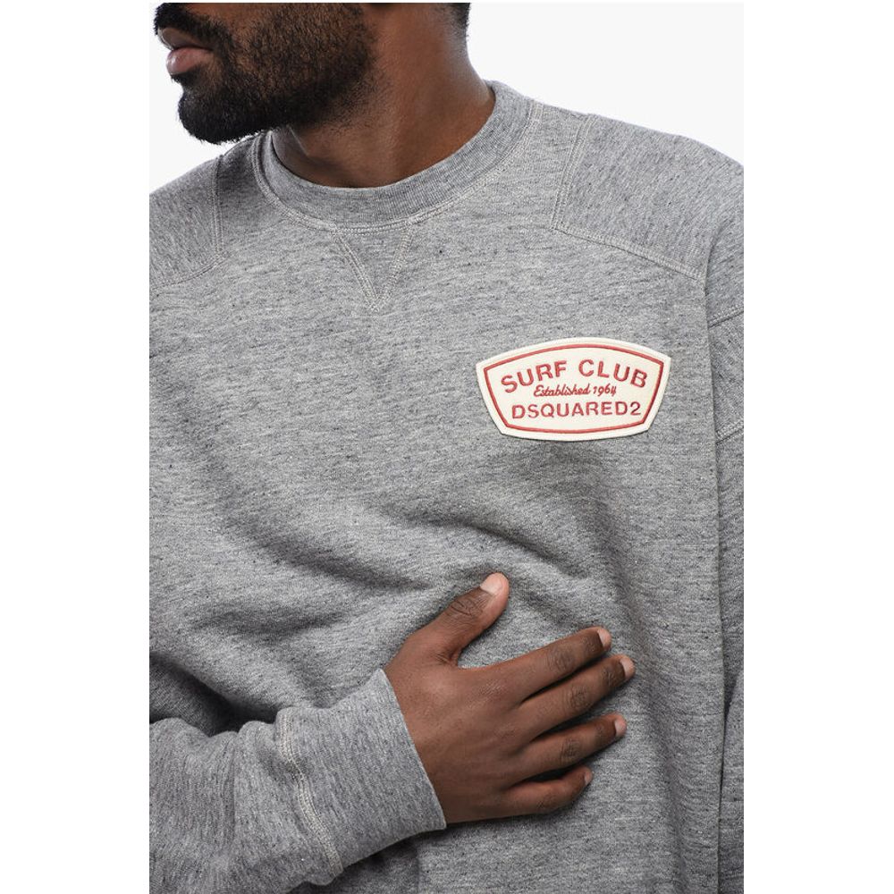 Dsquared² Cipro Fit Brushed Cotton SURF CLUB Crewneck Sweater