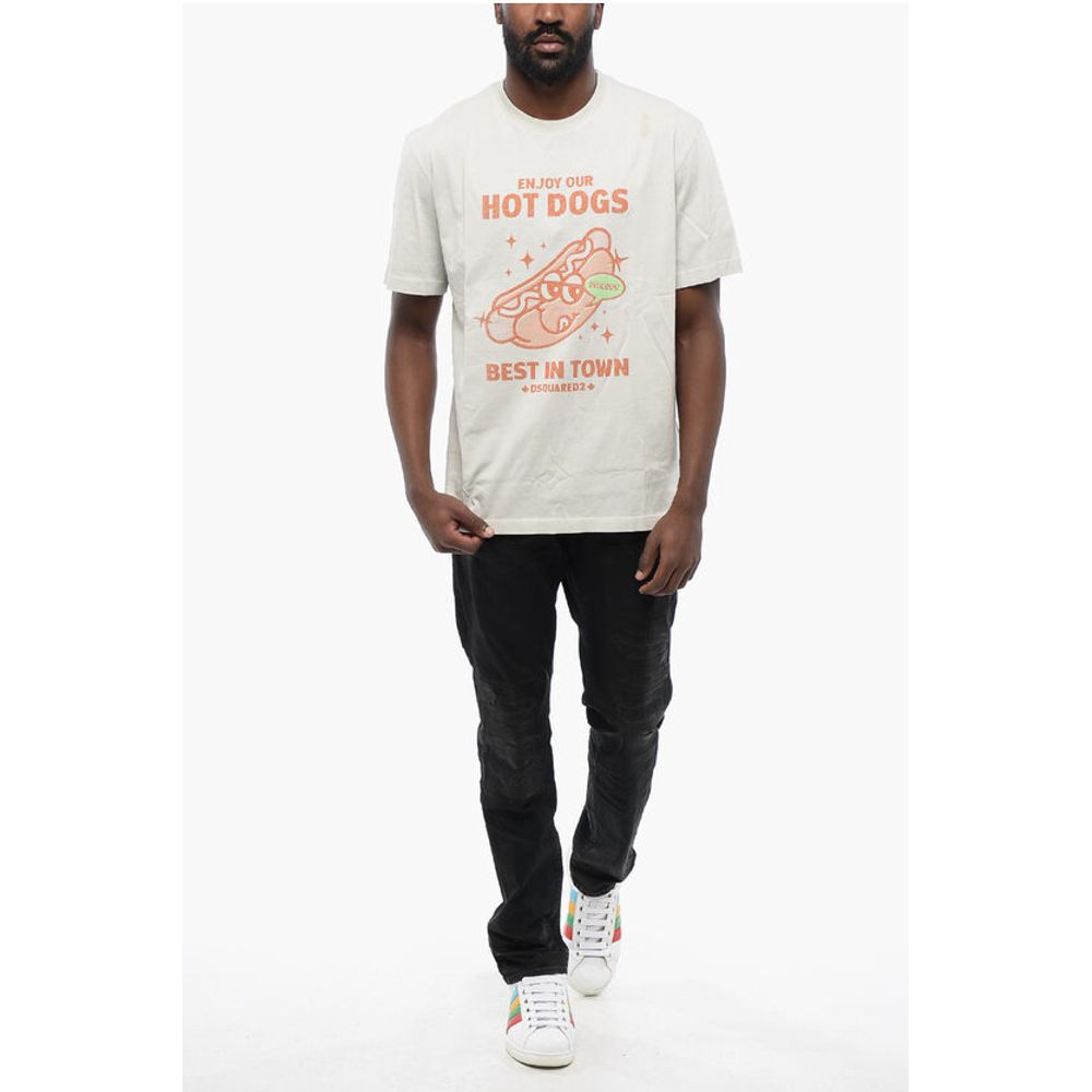 Dsquared² Printed HOT DOGS Regular Fit T-shirt