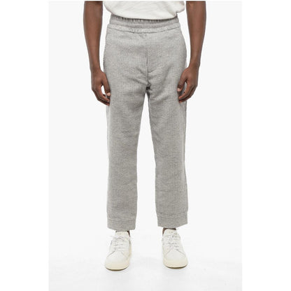 Armani EMPORIO 3-Pocketed Ribbed Wool Blend Pants