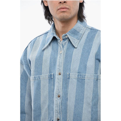 Nanushka Awning Striped Denim BEAUX Jacket