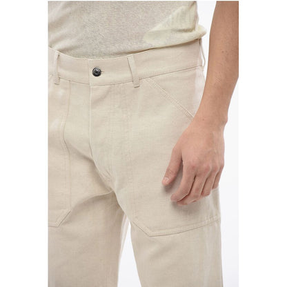 Nanushka Straight Leg Cotton and Linen JASPER Pants