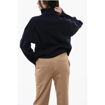 Nanushka Ribbed Cashmere KIRA Sweater with Half Zip