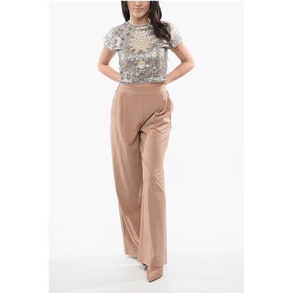 AllSaints Single Pleated ALEIDA Palazzo Pants with Drawstring Waist