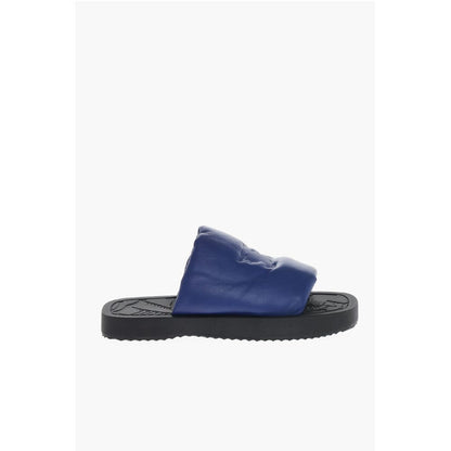 Burberry Leather Slip-on Slides with EDK