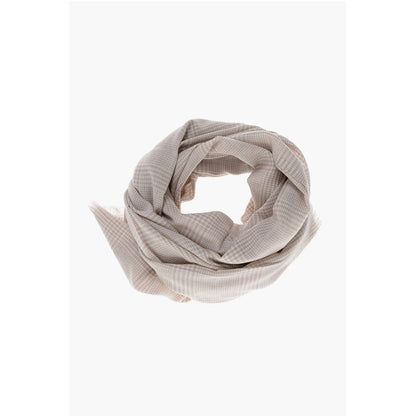 Max Mara Districk Check Motif Wool JANZIR Scarf