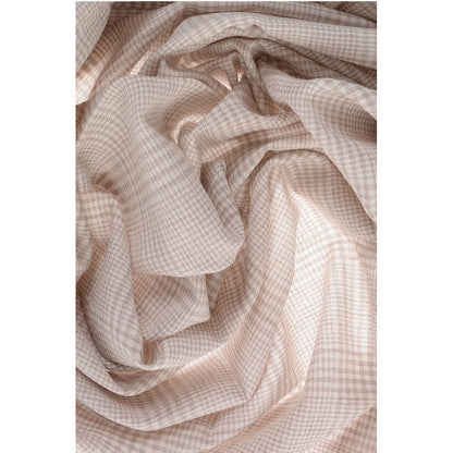 Max Mara Districk Check Motif Wool JANZIR Scarf