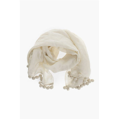 Max Mara Wool Blend FUMANA Scarf With Embroidery