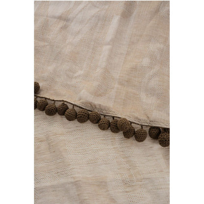 Max Mara Wool Blend FUMANA Scarf With Embroidery