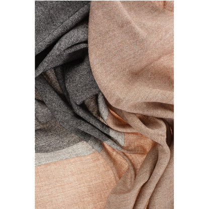 Max Mara Linen and Virgin Wool AEROSO Scarf with Fringes