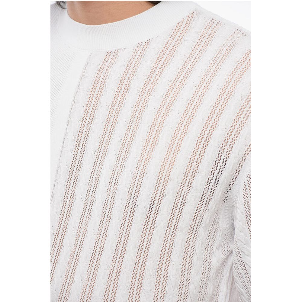 Jacquemus Short-sleeved JUEGO T-Shirt with Cable Knit Detail