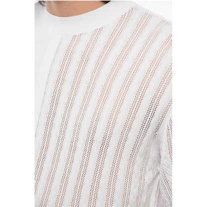 Jacquemus Short-sleeved JUEGO T-Shirt with Cable Knit Detail