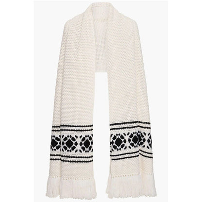 Max Mara Crochet Wool and Cashmere PEPLO Scarf