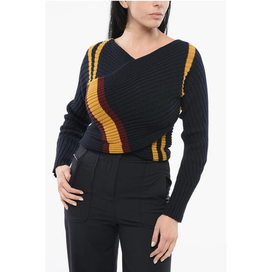 Dries Van Noten Ribbed Deconstructed Sweater