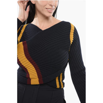 Dries Van Noten Ribbed Deconstructed Sweater