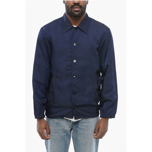 Dries Van Noten Nylon VORRIE Overshirt with Drawstringed Hem