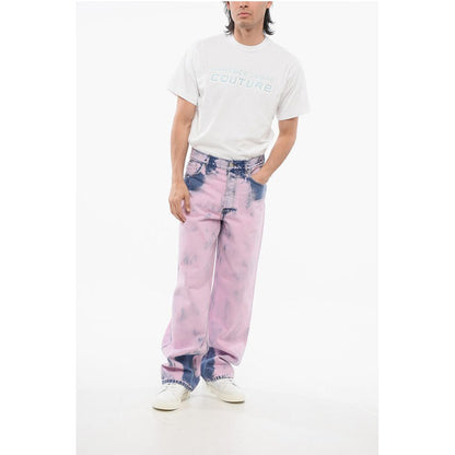 Dries Van Noten Tie Dye Cotton PINE Denims 25cm