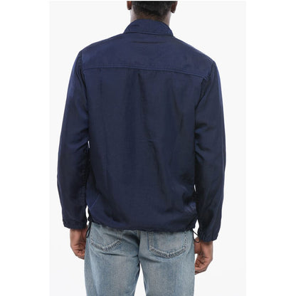 Dries Van Noten Nylon VORRIE Overshirt with Drawstringed Hem