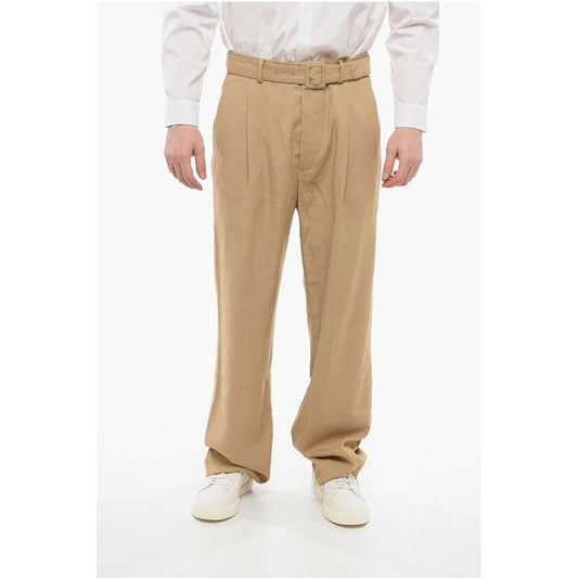 Dries Van Noten 4-Pocketed Straight Fit Pants with Belt