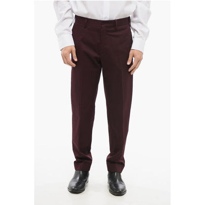 Dries Van Noten Cotton Chinos Pants with Cuffs