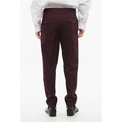 Dries Van Noten Cotton Chinos Pants with Cuffs