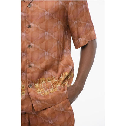 Dries Van Noten Chiffon CASSI Shirt with Embroidered Band