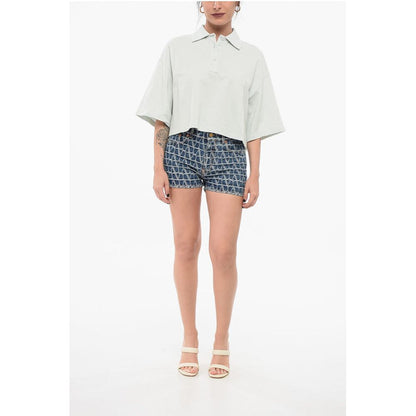 Bottega Veneta Piquet Cotton Cropped Fit Polo