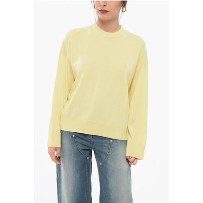 Bottega Veneta Straight Fit Wool Crew Neck Sweater