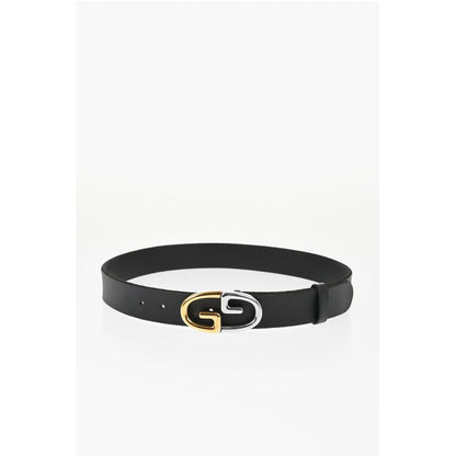 Gucci Leather Belt Belt with Monogram Buckle 35mm