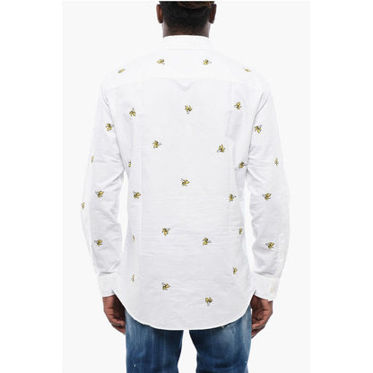 Dsquared² Button-Down Shirt With Banana Embroidery