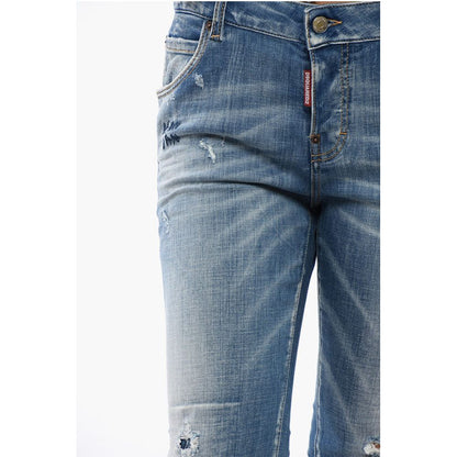 Dsquared² Cool Girl Fit Delavè Denims 14cm